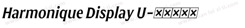 Harmonique Display U字体转换